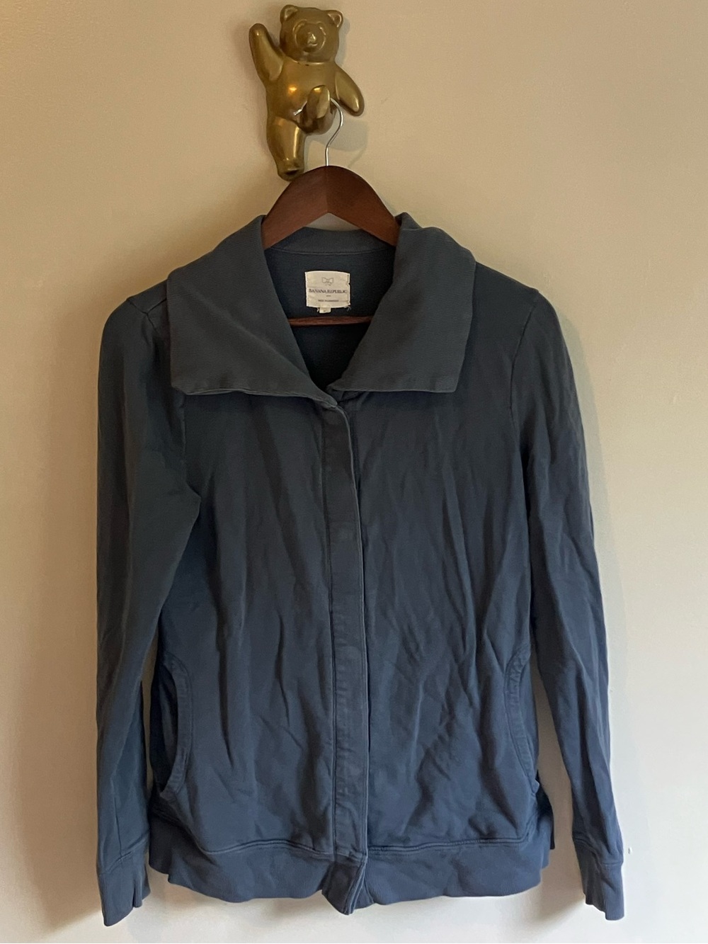 Banana Republic Women's Blue Lightweight Sweater Jacket